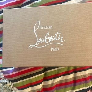 Authentic Christian Louboutin shoe box. Tissue paper included